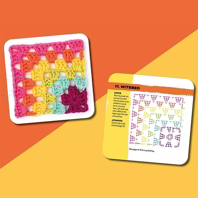 ColorCrafter - El Set de Tarjetas Granny Square - 50 piezas