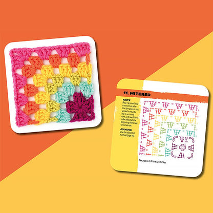 ColorCrafter - El Set de Tarjetas Granny Square - 50 piezas