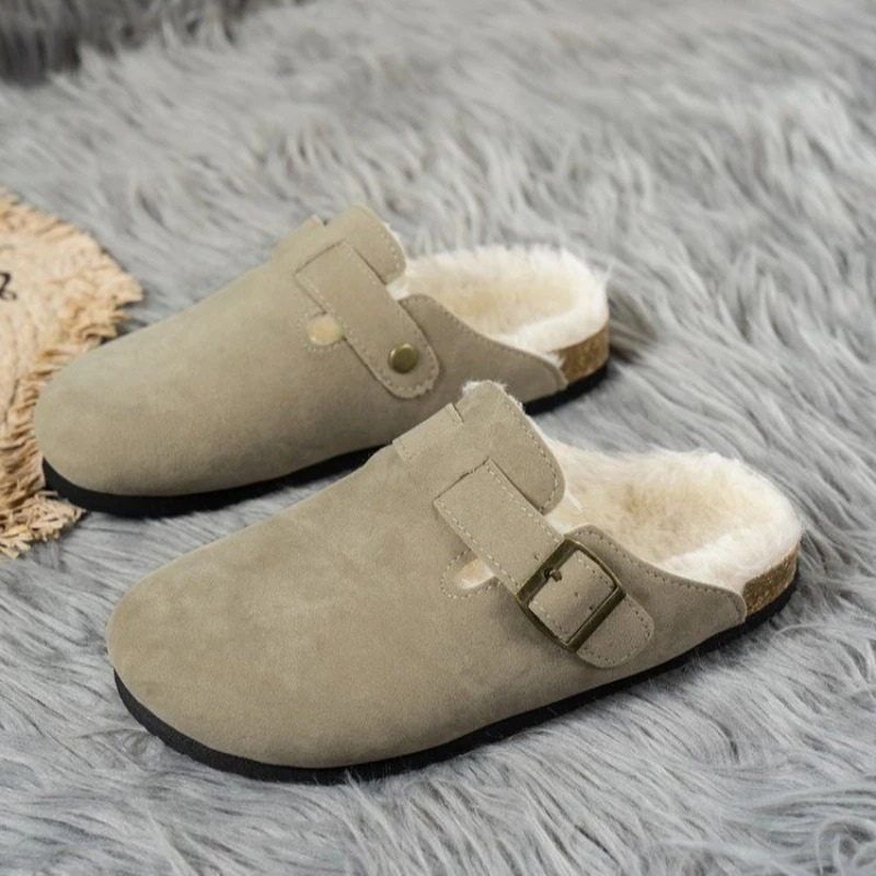 Soft Plush Slipper Clog with Warm Lining