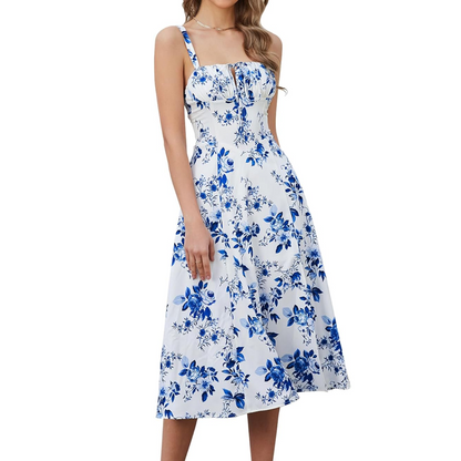Tirzah - Vestido falda fluida bohemia tipo slip