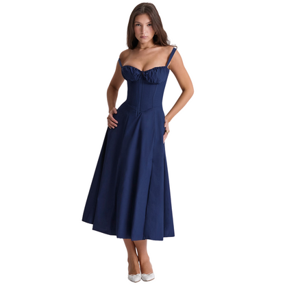 Tirzah - Vestido falda fluida bohemia tipo slip
