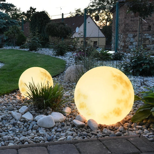 Lámpara de bola lunar para jardín exterior