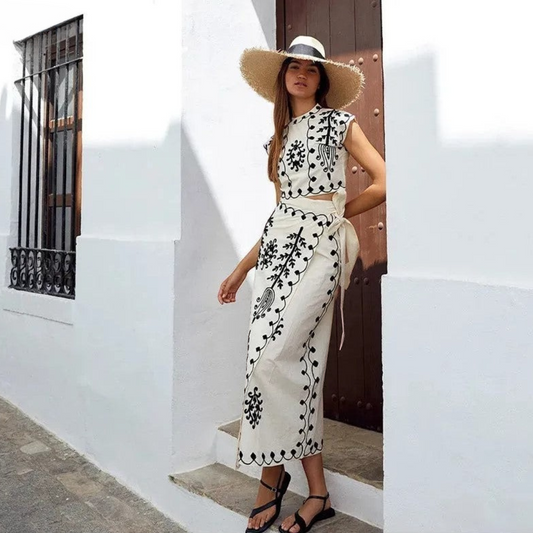 SURI - Conjunto Chic de Verano de 2 Piezas