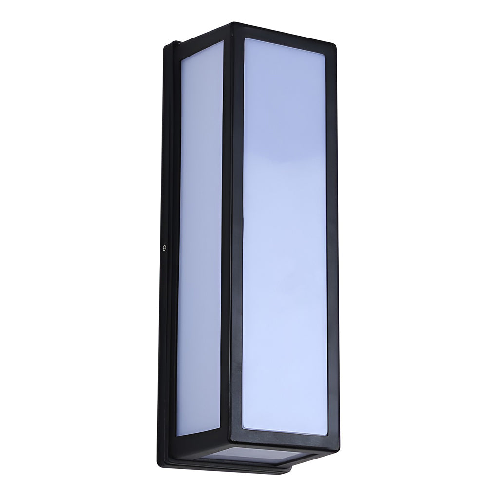 Lámpara de pared exterior aplique de aluminio negro