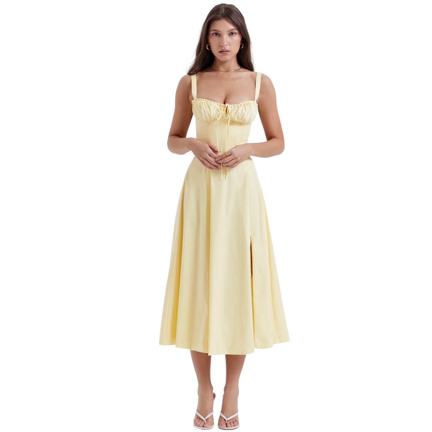Tirzah - Vestido falda fluida bohemia tipo slip