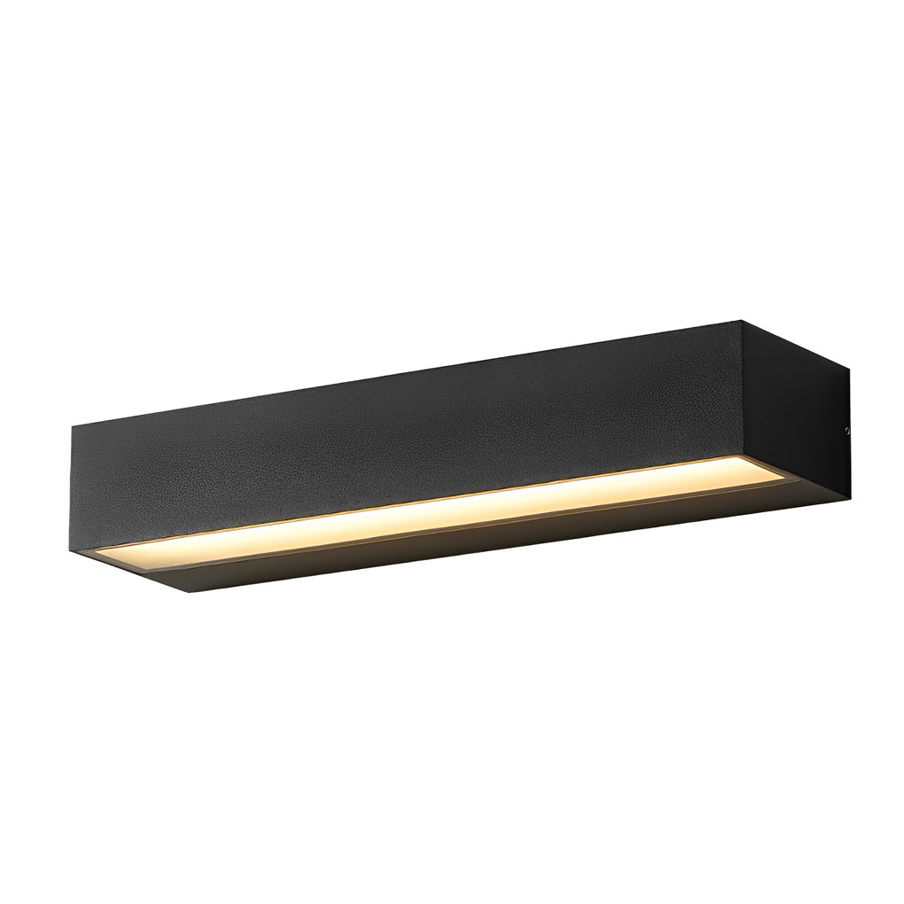 Lámpara de pared moderna negra impermeable para exteriores