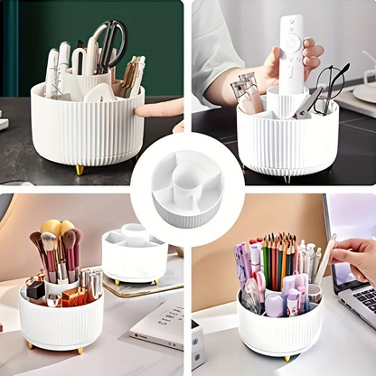 Organizador de Maquillaje | Estante de Almacenamiento Giratorio 360° para Tocador
