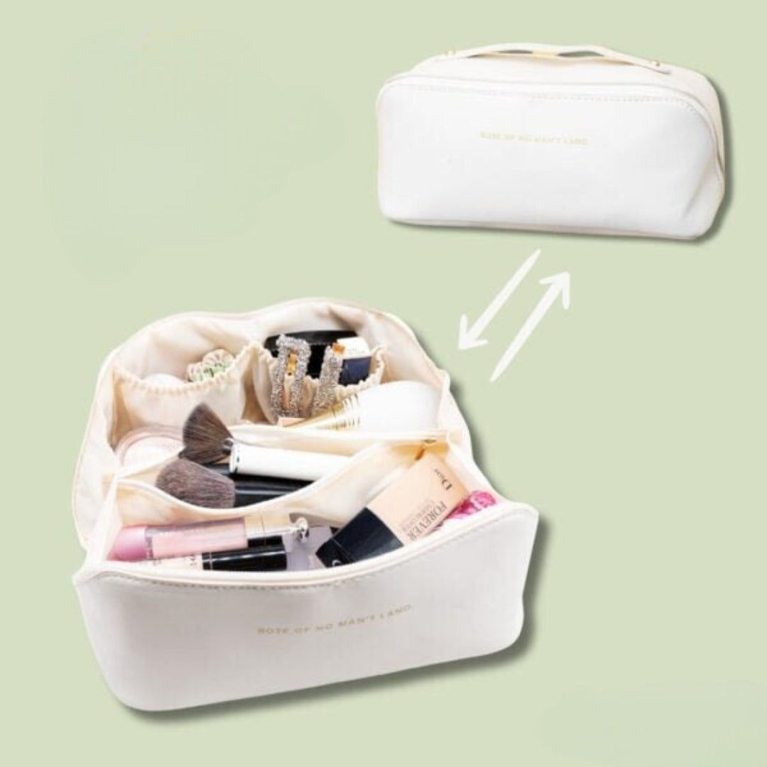 Cecil - Elegant and Compact Makeup Bag with Multiple Organizational Compartments
