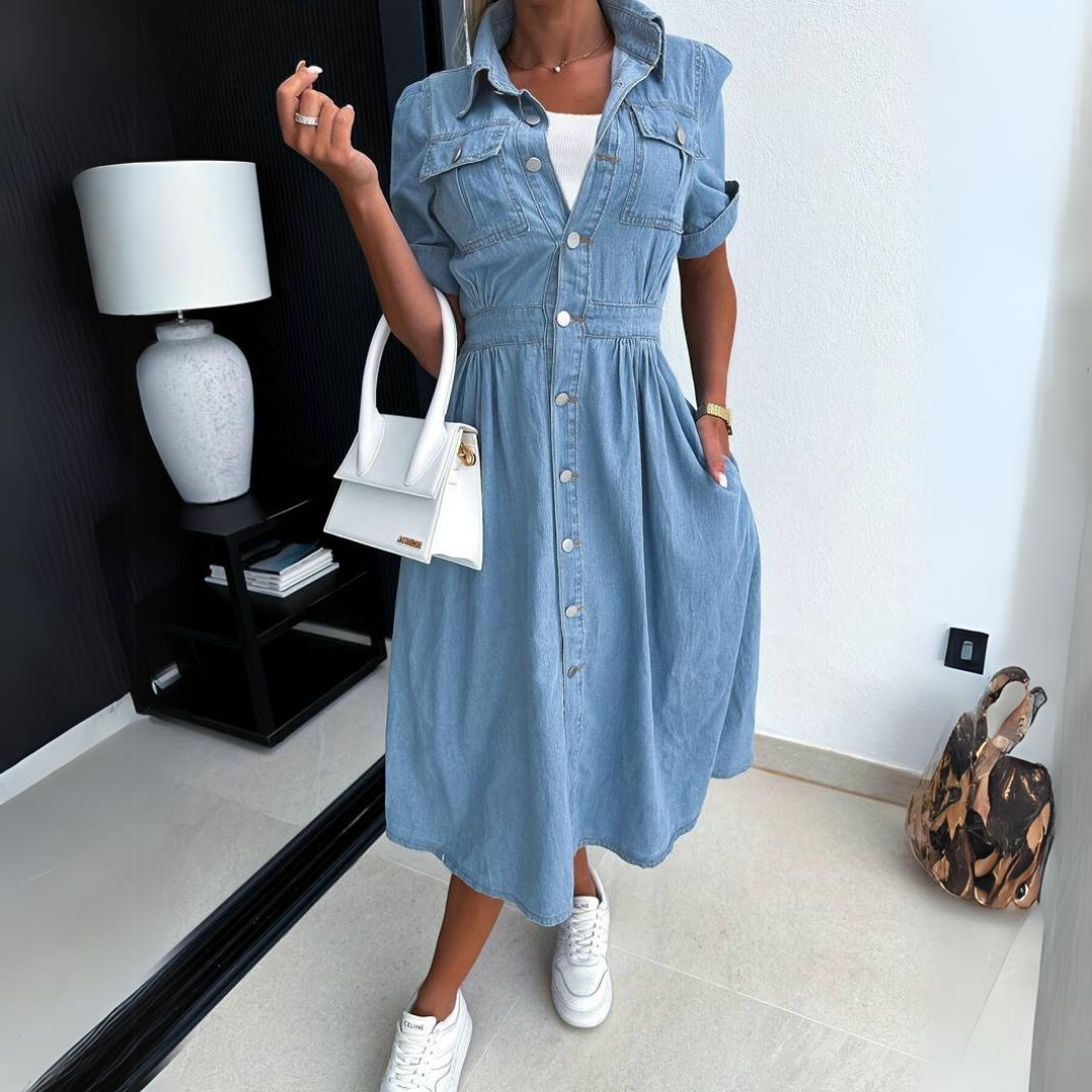 Helecho | Vestido midi elegante