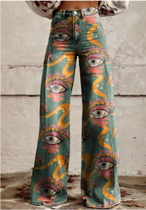 Aleysiah | Pantalones de pierna ancha Boho Spirit