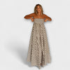 Vestido maxi con volantes encanto nocturno