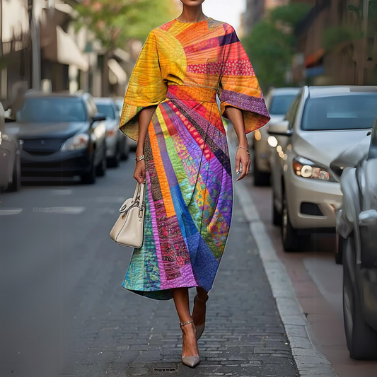 Lucía | Vestido Largo con Cintura Elástica