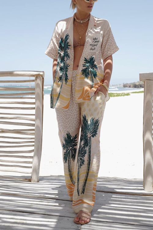 Olympia - Conjunto de Vacaciones con Estampado Tropical