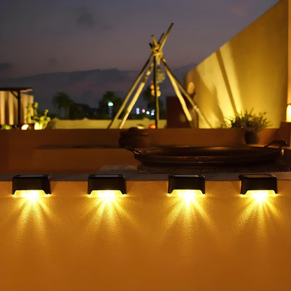 Luz LED solar para escalones exterior impermeable
