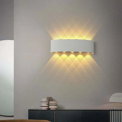 Lámpara de pared moderna blanca LED impermeable