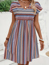 Ámbar | Vestido de estilo bohemio a rayas