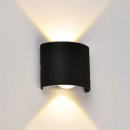 Lámpara de pared moderna blanca LED impermeable