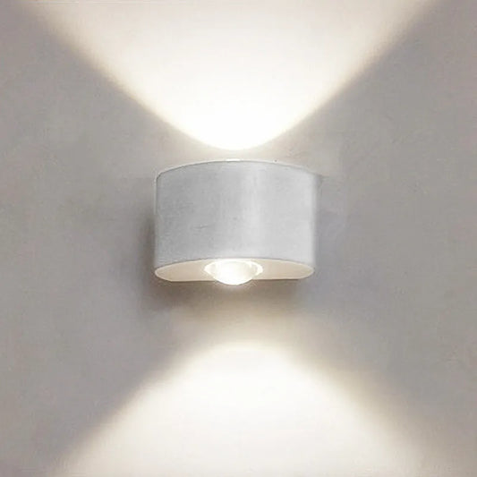 Lámpara de pared moderna blanca LED impermeable