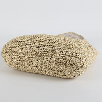 Elegante borsa di paglia Sienna per la spiaggia