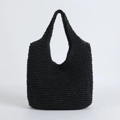 Elegante borsa di paglia Sienna per la spiaggia