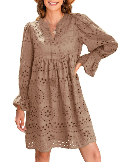 Kirelle - Vestido falda transpirable con escote en V
