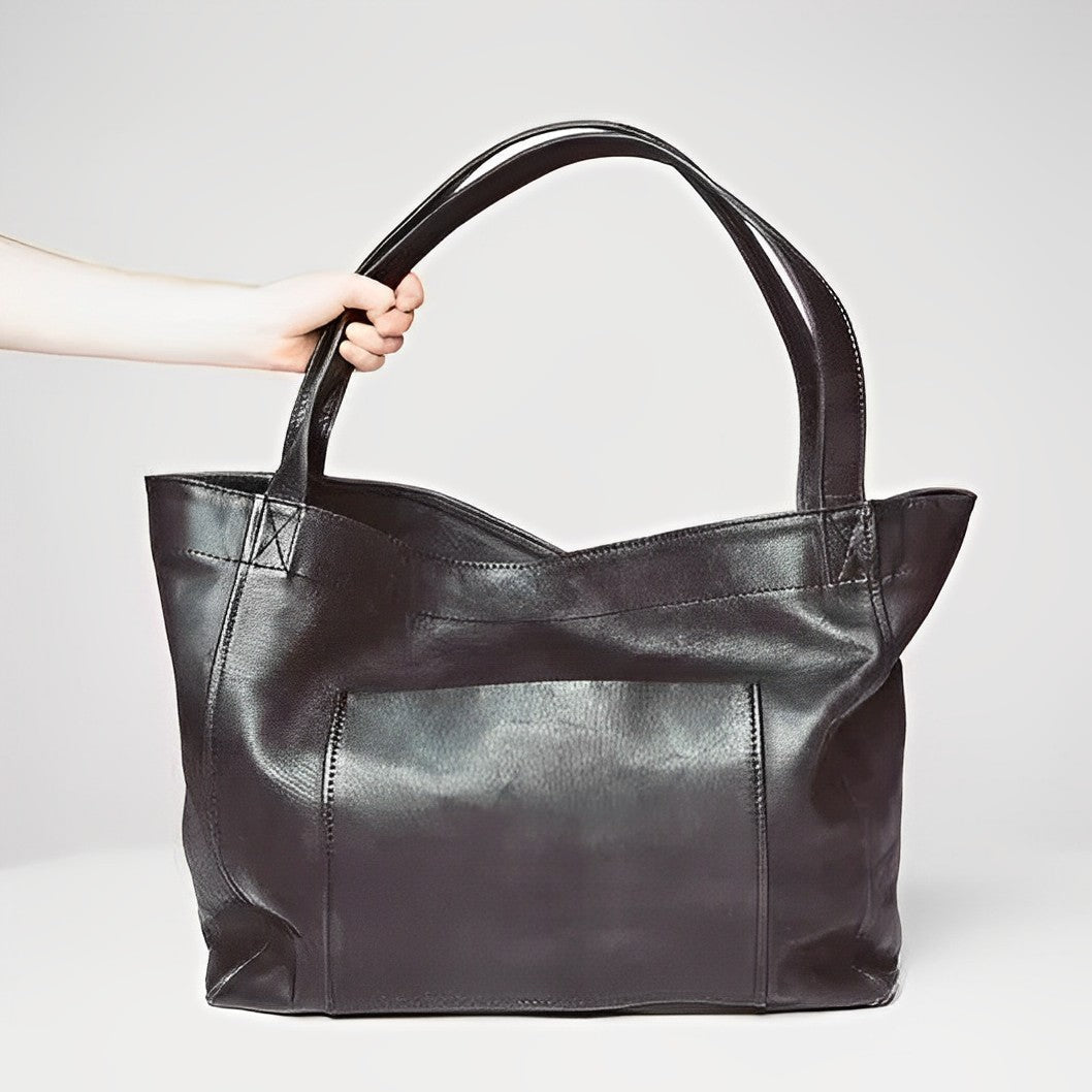 Vintage Leather Shoulder Bag - Janna