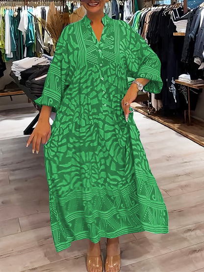 Cora | Vestido Estampado Vibrante