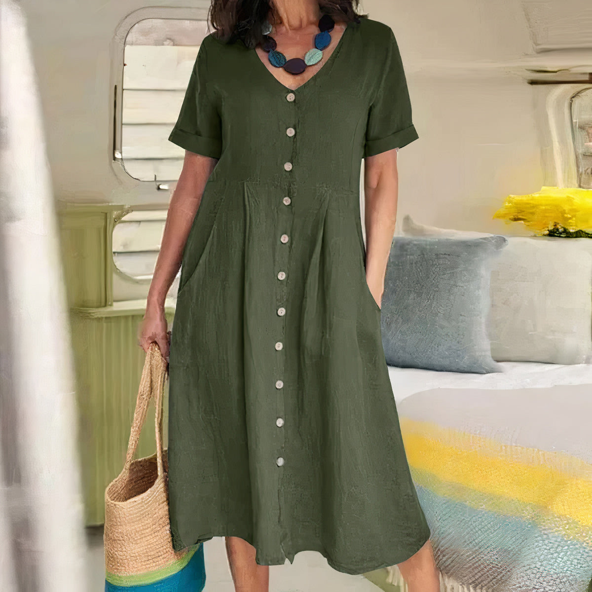Alice | Vestido Abotonado Sin Esfuerzo