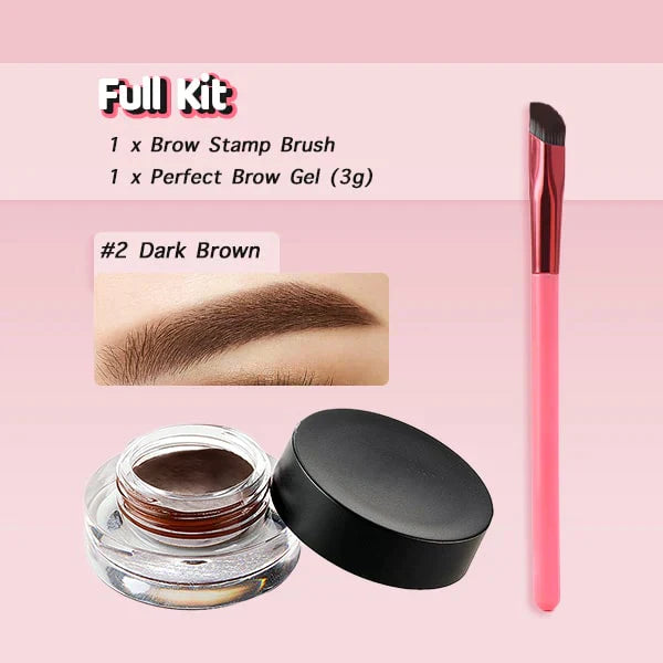 Sello y Cepillo para Cejas con Línea de Cabello 4D (1+1 GRATIS)