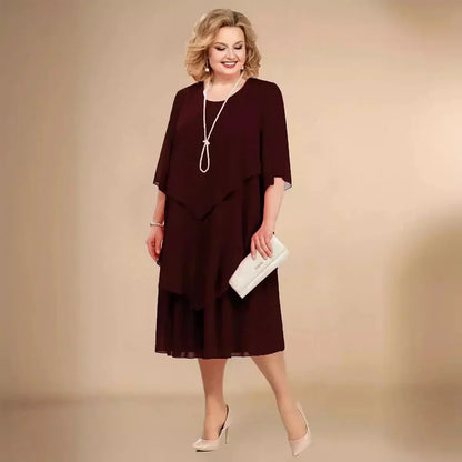 Edenaline | Vestido de Elegancia Atemporal en Capas