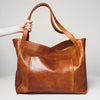 Vintage Leather Shoulder Bag - Janna
