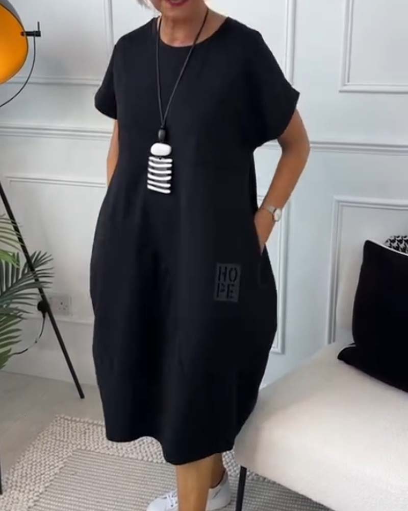Cleo - Vestido elegante de manga corta