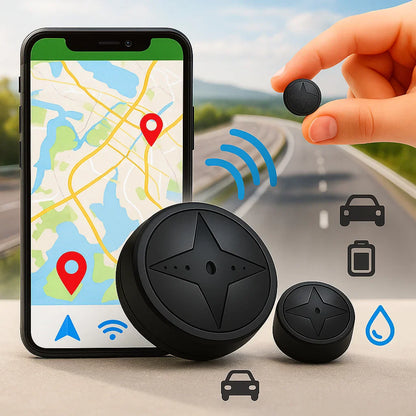 Mini rastreador GPS para vehículo con montaje magnético
