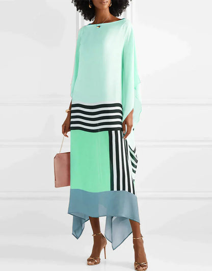 Rilinda | Kaftán elegante con estampado geométrico