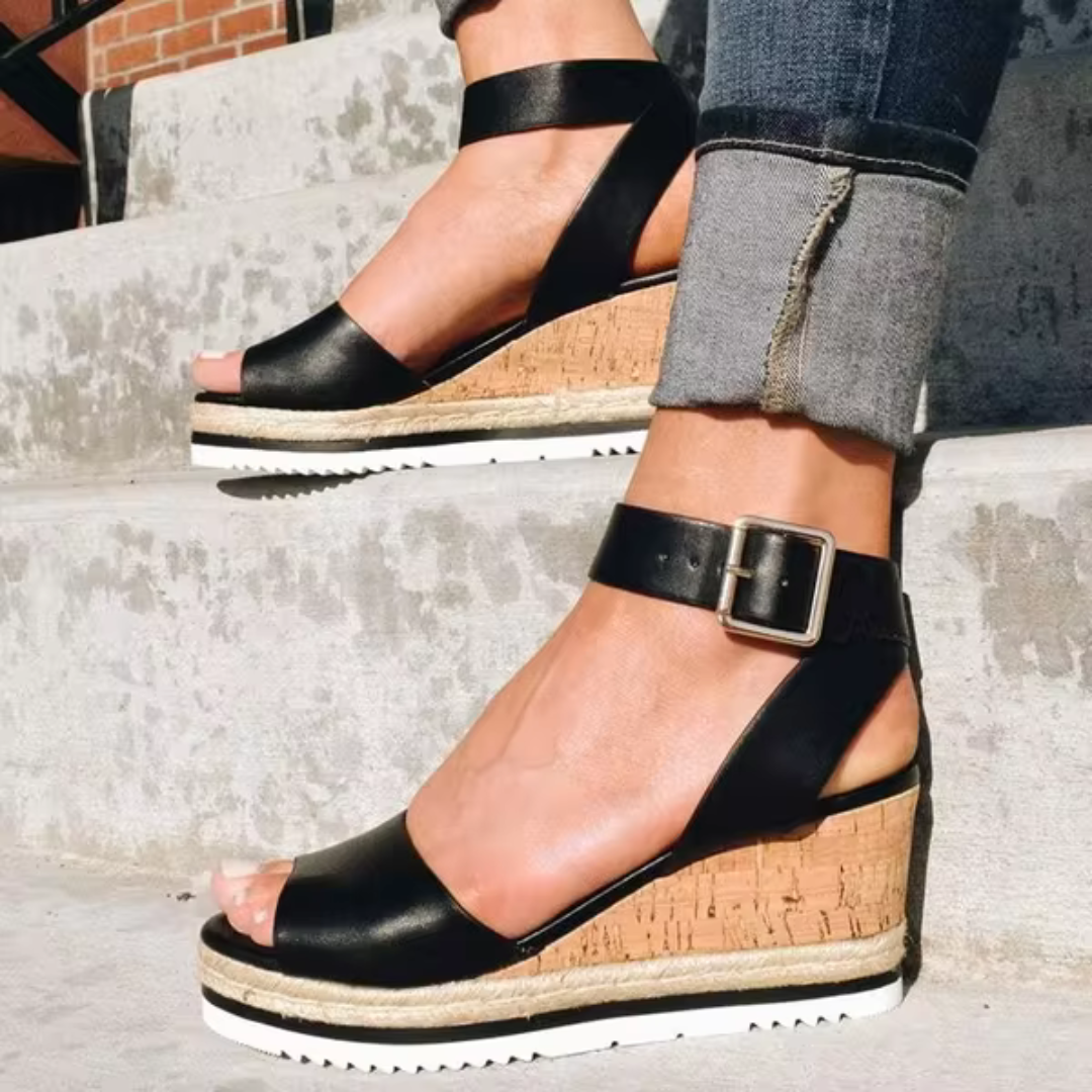Delyn | Eleganti sandali con zeppa 