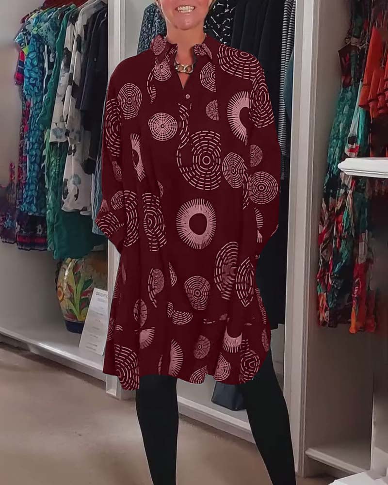 Sheryl | Abito avvolgente geometrico
