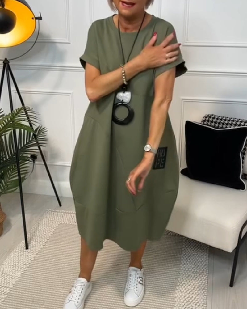 Cleo - Vestido elegante de manga corta