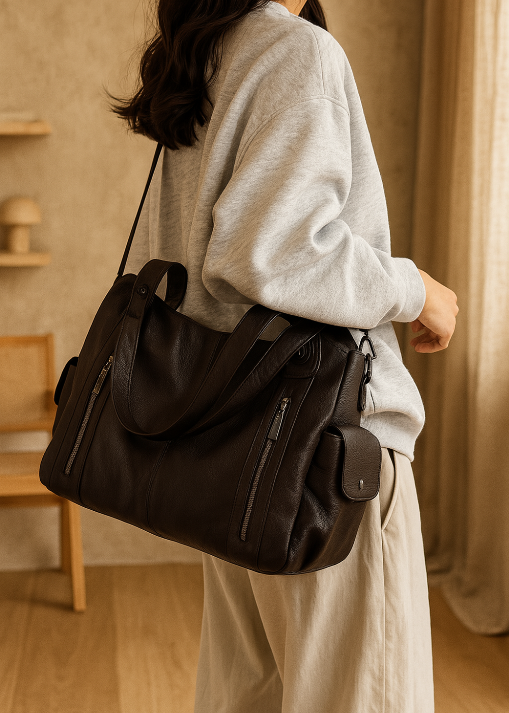 ANGE™ - Bolso de cuero elegante