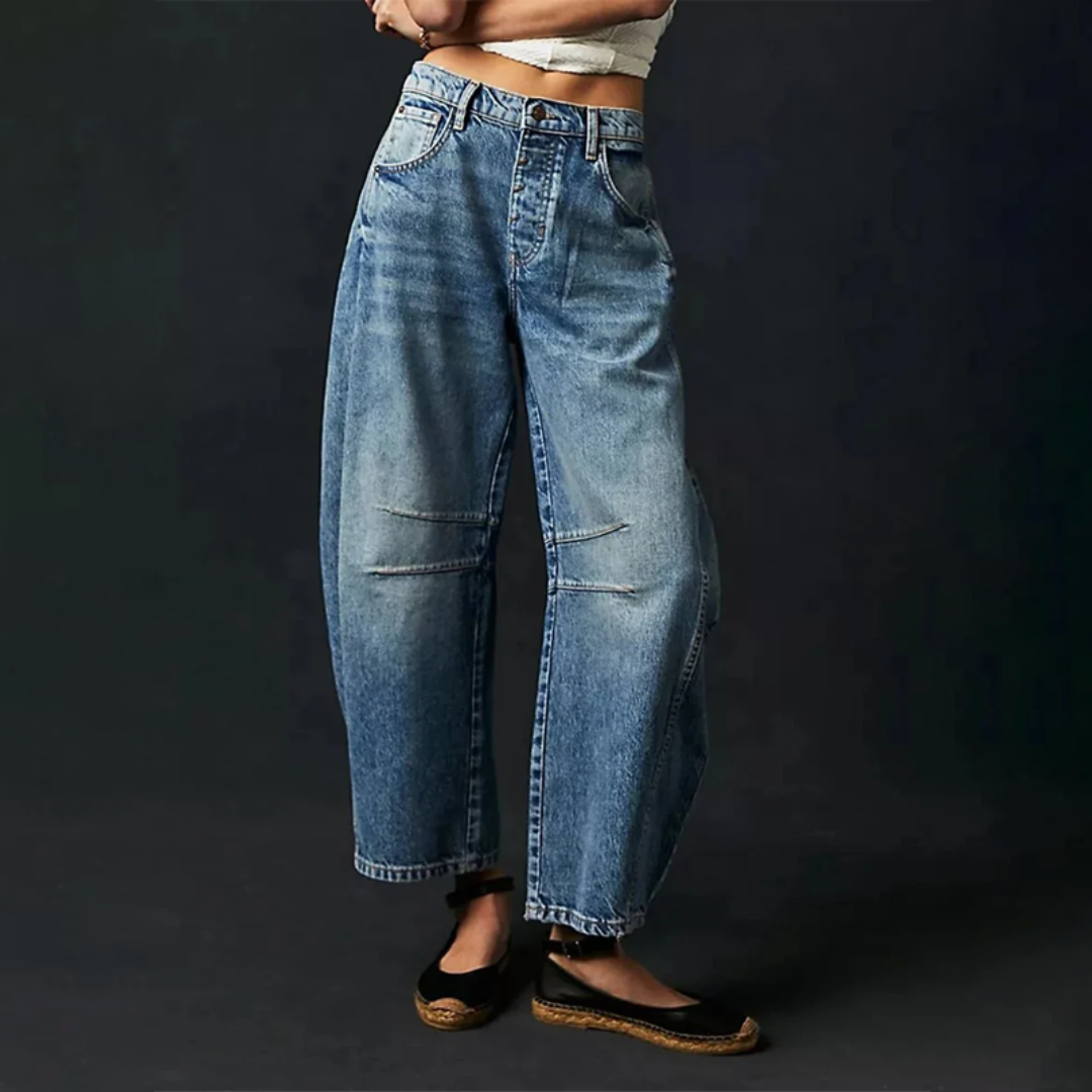 Mariann | Jeans a gamba larga eleganti per tutti i giorni 