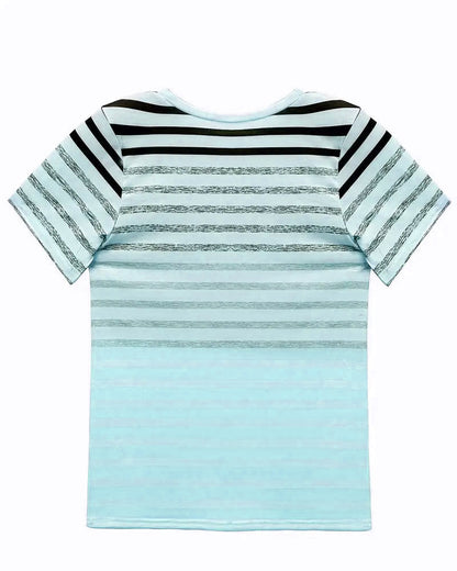 Kylie | Camiseta de cuello redondo a rayas