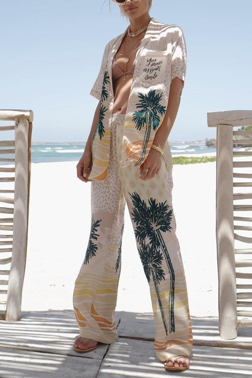 Olympia - Conjunto de Vacaciones con Estampado Tropical