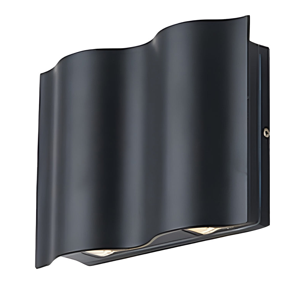 Lámpara de pared LED exterior moderna aplique negro