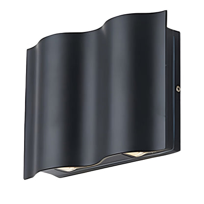 Lámpara de pared LED exterior moderna aplique negro