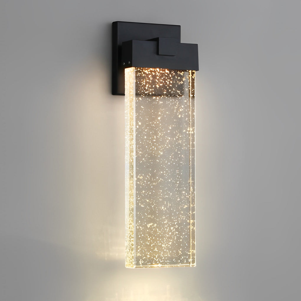 Lámpara de Pared Exterior Moderna con Cristal Impermeable Applique
