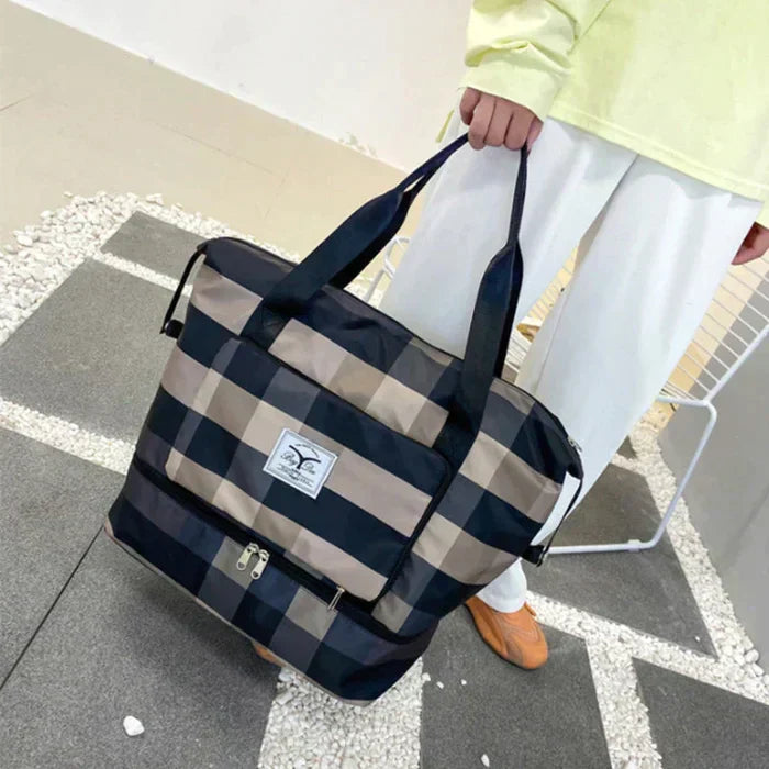 Gran Bolsa de Viaje a Cuadros
