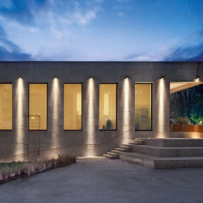 Lámpara de pared exterior moderna impermeable con foco LED