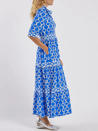 Juliette | Vestido midi de eslabones de cadena