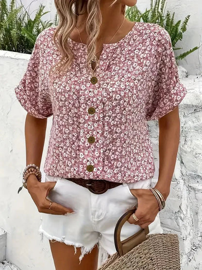 Wolena | Camicetta con tacca Wildflower