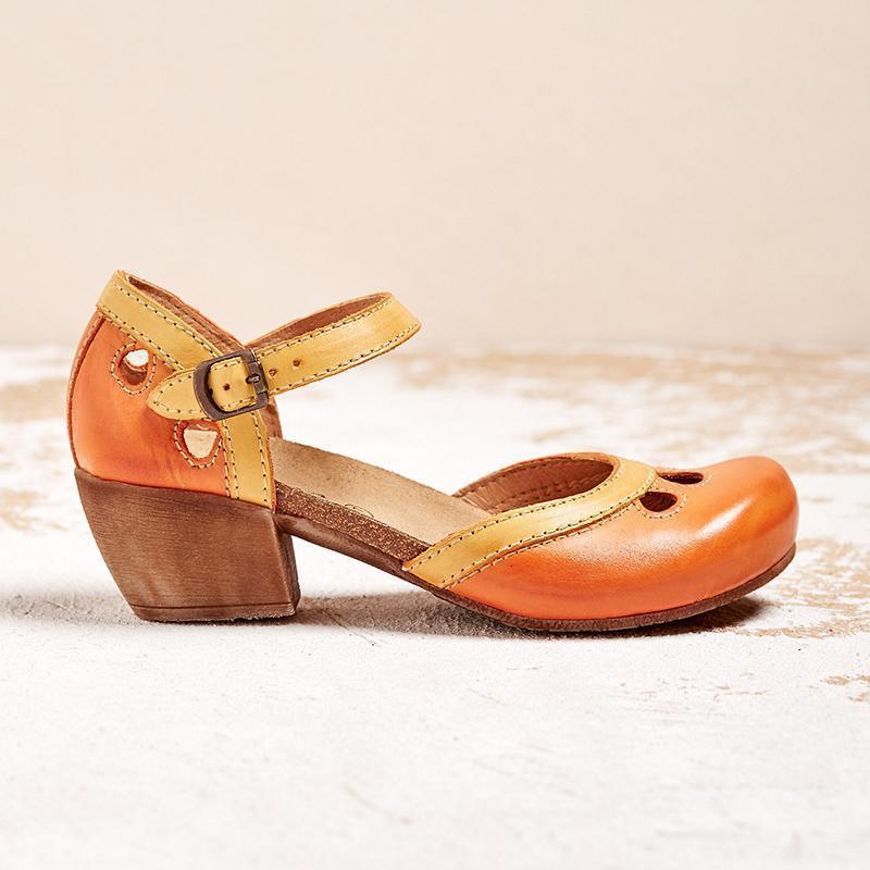 Celda – Sandalias cómodas de tacón bajo