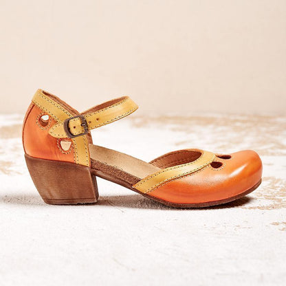 Celda – Sandalias cómodas de tacón bajo